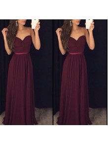 Long Chiffon Sweetheart Prom Formal Evening Party Dresses 996021471