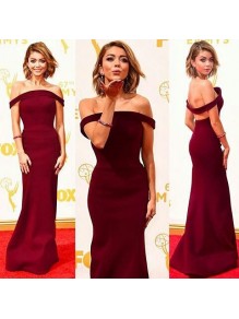 Mermaid Off-the-Shoulder Burgundy Prom Formal Evening Party Dresses 996021492