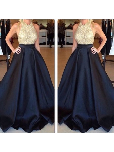 A-Line Halter Long Black Prom Formal Evening Party Dresses 996021493 A-Line Halter Long Black Prom Formal Evening Party Dresses 996021493
