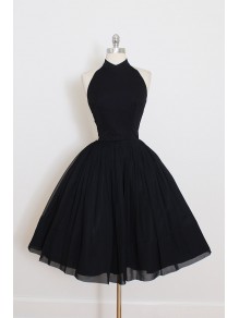 Short Black Halter Prom Homecoming Cocktail Graduation Dresses 996021498 Short Black Halter Prom Homecoming Cocktail Graduation Dresses 996021498