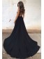 Long Black V-Neck Prom Formal Evening Party Dresses 996021501 Long Black V-Neck Prom Formal Evening Party Dresses 996021501