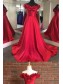 A-Line Off-the-Shoulder Prom Formal Evening Party Dresses with Handmade Flowers 996021502 A-Line Off-the-Shoulder Prom Formal Evening Party Dresses with Handmade Flowers 996021502