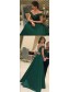 Long Green Off-the-Shoulder Prom Formal Evening Party Dresses 996021510