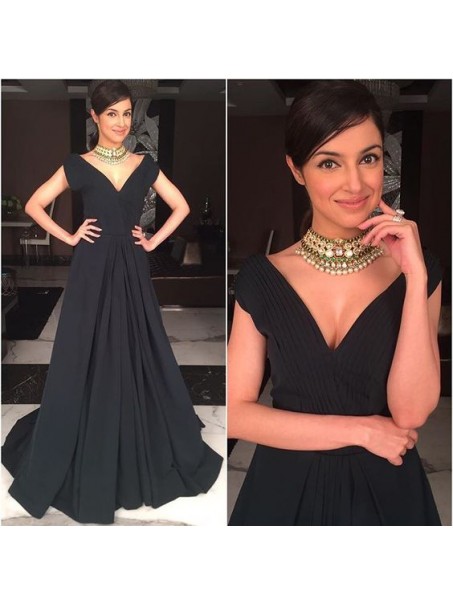 Long Black V-Neck Prom Formal Evening Party Dresses 996021511 Long Black V-Neck Prom Formal Evening Party Dresses 996021511