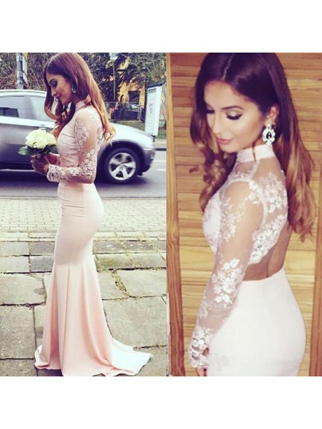 Mermaid Long Sleeves Lace Prom Formal Evening Party Dresses 996021522 Mermaid Long Sleeves Lace Prom Formal Evening Party Dresses 996021522