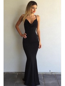 Sexy Long Black Mermaid Spaghetti Straps Prom Formal Evening Party Dresses 996021527 Sexy Long Black Mermaid Spaghetti Straps Prom Formal Evening Party Dresses 996021527