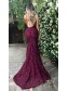 Sexy Mermaid V-Neck Lace Long Prom Evening Formal Dresses 996021533