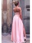 Long Pink V-Neck Prom Evening Formal Dresses with Side Slit 996021542 Long Pink V-Neck Prom Evening Formal Dresses with Side Slit 996021542