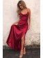 Charming Long Sexy Prom Dress Fashion Slit Spaghetti Straps Evening Dresses 996021552 Charming Long Sexy Prom Dress Fashion Slit Spaghetti Straps Evening Dresses 996021552