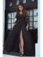 Long Sleeves V-Neck Lace Prom Evening Formal Dresses 996021557
