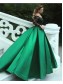 Ball Gown Long Sleeves Lace Satin Prom Evening Formal Dresses 996021566