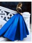 Ball Gown Long Sleeves Lace Satin Prom Evening Formal Dresses 996021566