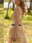 Short Lace Appliques Knee Length Homecoming Party Prom Dresses 996021568
