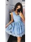 Short V-Neck Lace Homecoming Cocktail Prom Evening Dresses 996021572
