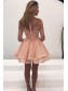 Short Lace Long Sleeves Prom Evening Party Dresses 996021578