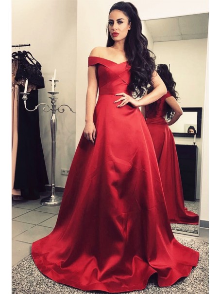 Off-the-Shoulder Long Prom Dresses V-Neck Evening Party Dresses 996021586 Off-the-Shoulder Long Prom Dresses V-Neck Evening Party Dresses 996021586