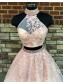 Two Pieces Beaded Lace Prom Dresses Evening Gowns 996021590