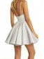 A-Line Short V-Neck Lace Appliques Prom Dresses Homecoming Dresses 996021594