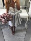 A-Line Short V-Neck Lace Appliques Prom Dresses Homecoming Dresses 996021594