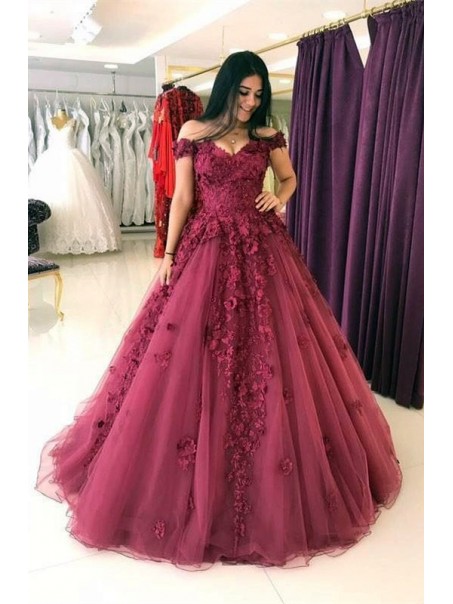 Ball Gown Off-the-Shoulder Lace Prom Dresses Evening Gowns 996021596 Ball Gown Off-the-Shoulder Lace Prom Dresses Evening Gowns 996021596
