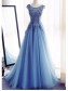 A-Line Long Blue Lace Prom Dresses Formal Evening Dresses 996021602 A-Line Long Blue Lace Prom Dresses Formal Evening Dresses 996021602