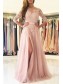 Elegant Lace Aappliques and Tulle 3/4 Length Sleeves Long Prom Dresses Formal Evening Dresses 996021603