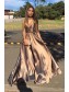 A-Line Spaghetti Straps Long Prom Dresses Formal Evening Dresses 996021607