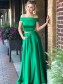 Two Pieces Long Green Beaded Prom Dresses Formal Evening Dresses 996021624