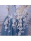 Long Lace and Tulle Prom Dresses Formal Evening Dresses with Flowers 996021626