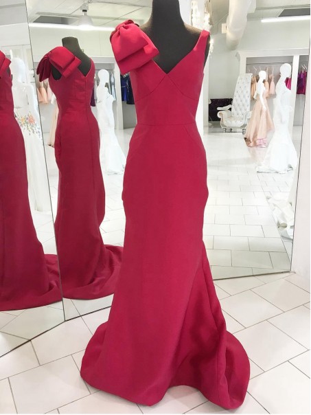 Mermaid V-Neck Long Prom Dresses Formal Evening Dresses 996021630