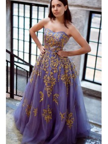 Ball Gown Tulle Gold Lace Appliques Long Prom Dresses Formal Evening Dresses 996021631 Ball Gown Tulle Gold Lace Appliques Long Prom Dresses Formal Evening Dresses 996021631