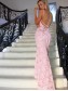 Long Pink Mermaid Lace Prom Dresses Formal Evening Dresses 996021633 Long Pink Mermaid Lace Prom Dresses Formal Evening Dresses 996021633
