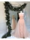 Long Pink Lace Tulle Prom Dresses Formal Evening Dresses 996021636 Long Pink Lace Tulle Prom Dresses Formal Evening Dresses 996021636