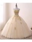 Ball Gown Sweetheart Gold Lace Appliques Long Prom Dresses Formal Evening Dresses 996021646