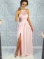 Long Pink Lace Chiffon Prom Dresses Formal Evening Dresses 996021651 Long Pink Lace Chiffon Prom Dresses Formal Evening Dresses 996021651