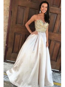 Beaded Sweetheart Long Ball Gown Prom Dresses Formal Evening Dresses 996021661