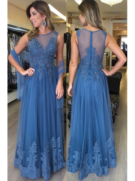 Lace and Tulle Long Long Prom Dresses Formal Evening Dresses 996021668 Lace and Tulle Long Long Prom Dresses Formal Evening Dresses 996021668