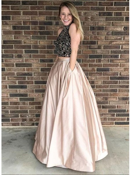 Beaded Two Pieces Long Prom Dresses Formal Evening Dresses 996021691 Beaded Two Pieces Long Prom Dresses Formal Evening Dresses 996021691