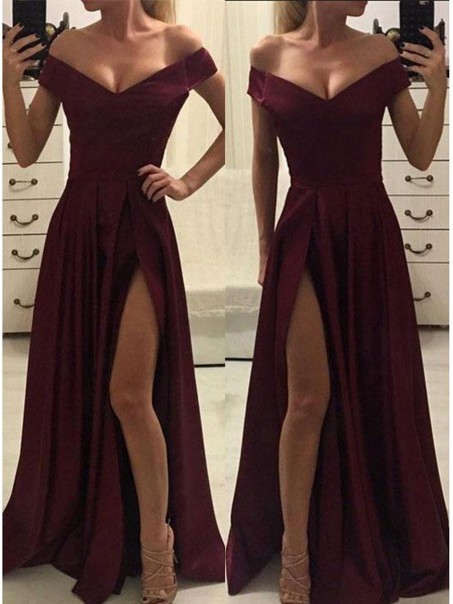 Elegant V-neck Off-the-Shoulder Long Prom Dresses Formal Evening Gowns 996021708 Elegant V-neck Off-the-Shoulder Long Prom Dresses Formal Evening Gowns 996021708