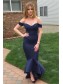 Mermaid Off-the-Shoulder Long Navy Blue Bridesmaid Prom Evening Formal Dresses 99602174 Mermaid Off-the-Shoulder Long Navy Blue Bridesmaid Prom Evening Formal Dresses 99602174