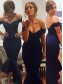 Mermaid Off-the-Shoulder Long Navy Blue Bridesmaid Prom Evening Formal Dresses 99602174 Mermaid Off-the-Shoulder Long Navy Blue Bridesmaid Prom Evening Formal Dresses 99602174