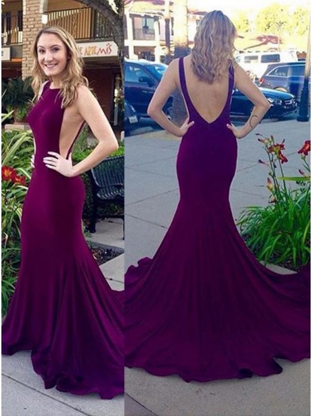 Purple Low V-Back Mermaid Long Prom Evening Formal Dresses 99602179 Purple Low V-Back Mermaid Long Prom Evening Formal Dresses 99602179