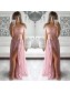 Two Piece Prom Dresses Lace Top Off-the-Shoulder Short Sleeves Thigh-High Slit Sexy Evening Gowns 99602192 Two Piece Prom Dresses Lace Top Off-the-Shoulder Short Sleeves Thigh-High Slit Sexy Evening Gowns 99602192