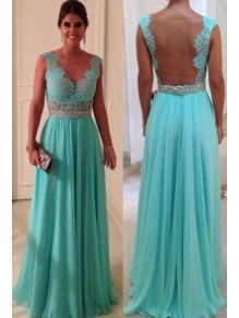 Elegant Lace Top Long Prom Dresses Evening Gowns 99602211