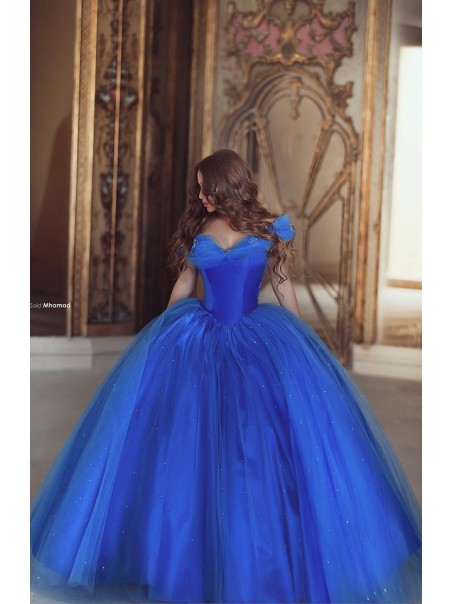 Ball Gown Off-the-Shoulder Blue Prom Dresses Evening Gowns 99602224 Ball Gown Off-the-Shoulder Blue Prom Dresses Evening Gowns 99602224