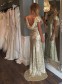 Gold Sequins Long Bridesmaid Prom Dresses Evening Gowns 99602226