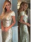 Gold Sequins Long Bridesmaid Prom Dresses Evening Gowns 99602226