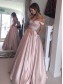 Ball Gown Off-the-Shoulder Beaded Prom Dresses Party Evening Gowns 99602250