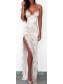 Sexy Lace V-Neck Side Slit Backless Prom Dresses Party Evening Gowns 99602254