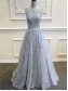 A-Line Lace Long Prom Dresses Party Evening Gowns 99602256